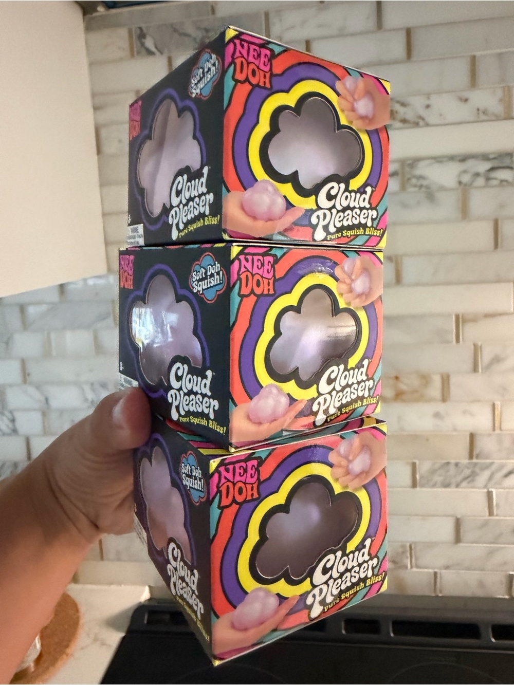 NeeDoh Cloud Pleaser Squish set of 3